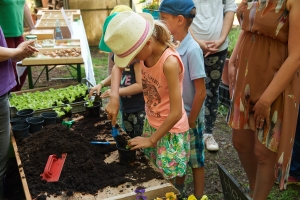 Kinderaktionen am Tag der offenen Gärtnereien in Bamberg.